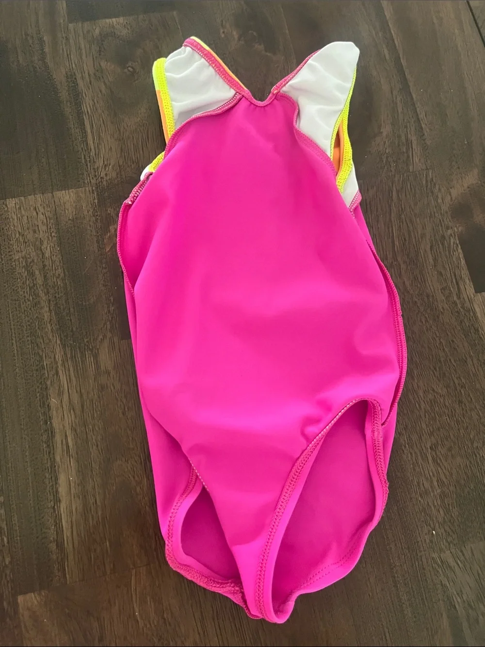 GK Kids' Hot Pink Neon Orange Neon Yellow Leotard Gymnastics Dance Youth CXS XS